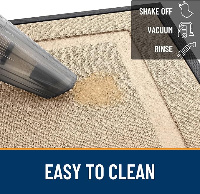 OLANLY Front Door Mat Outside 59x34, All-Season Heavy-Duty Rubber Doormat | - Image 5