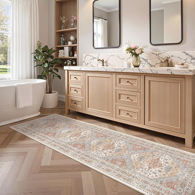 2x8 Runner Rug Non Slip, Washable Hallway Runner Rug, Nursery Room, Soft Runner - Image 4