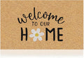 Coir Welcome Mat, Welcome to Our Home, 17x29 in | 100% Natural Coir, by AmaruDoorMats