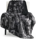 Bedsure GentleSoft Fuzzy Sherpa Faux Fur Twin Blanket Tie Dye Black Cozy Gifts by Unknown