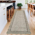 GarveeHome Scalloped Washable Runner Rug 2x6 Non Slip Kitchen Rugs by GarveeHome