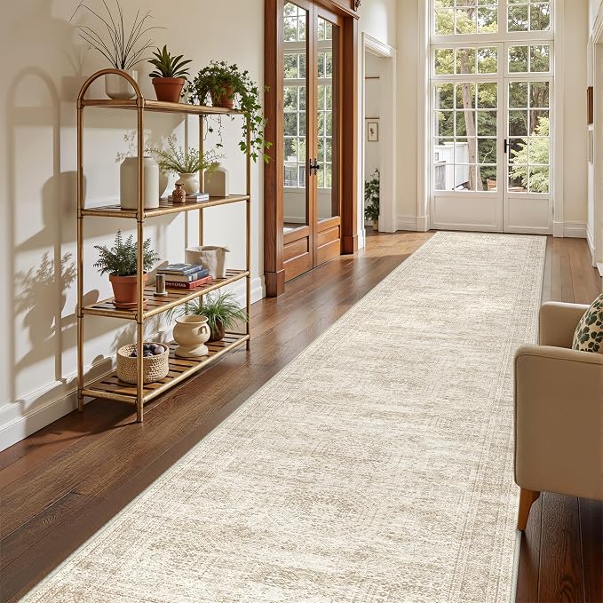 3x16 Runner Rug Non Slip, Washable Hallway Runner Rug, Living Room, Extra Long - Image 3