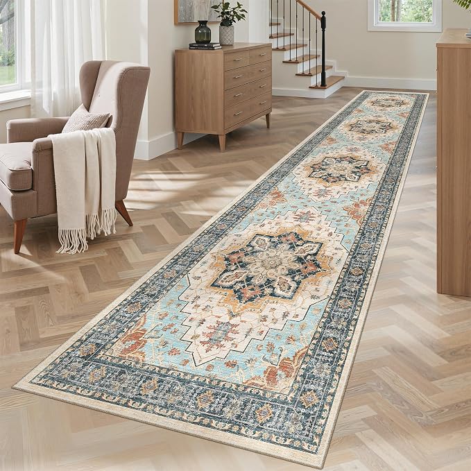 Madane Washable Runner Rugs 2x10 Long - Image 2