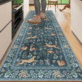 DUKINO 2x6 Runner Rug, Washable Animal Kitchen Rugs Non Slip, Low Pile by DUKINO