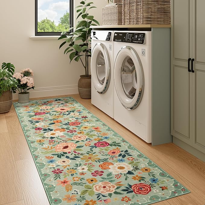 DUKINO 2x7 Runner Rug for Hallway, Washable Runner Rug Non Slip, Soft Indoor - Image 6