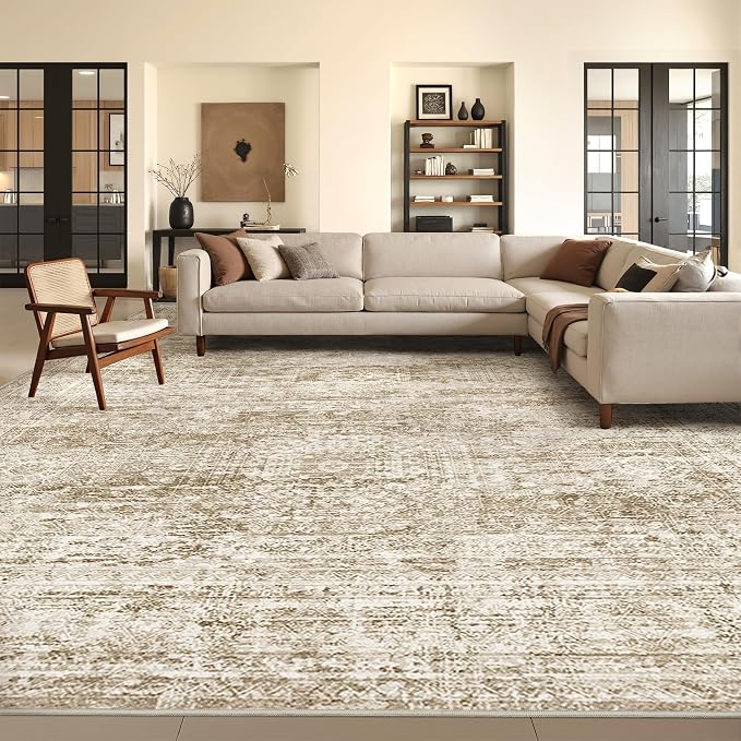 8x10 Area Rugs for Living Room, Large Washable Rug, Dining Room, Low Pile - Image 3