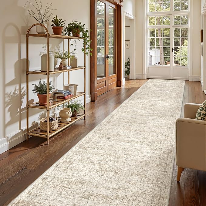 2'6 x 16' Runner Rug Non Slip, Washable Kitchen Rugs, Living Room, Extra Long - Image 3