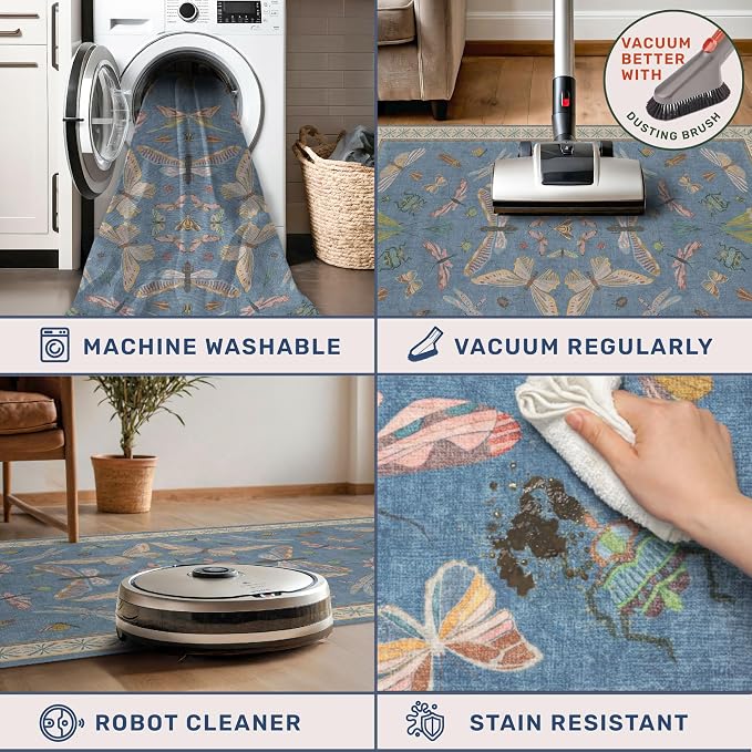 Boho Non Slip Kitchen Rug Runner - Image 4