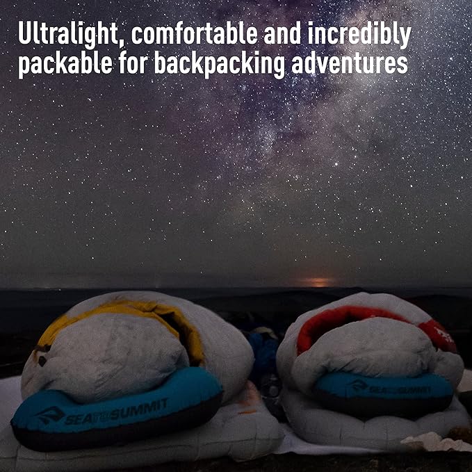 Sea to Summit Aeros Ultralight Inflatable Camping and Travel Pillow, Large (17.3 x 12.6), Sea Foam