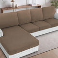 H.VERSAILTEX Sectional Couch Covers 4 Pieces Sofa Seat Cushion Covers L Shape by HVERSAILTEX