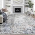8x10 Area Rugs for Living Room Washable Bedroom Dining Room Brown Blue | Modern by Aelenmu