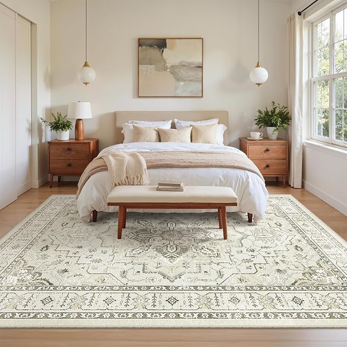 6x9 Area Rugs for Living Room, Large Washable Rug, Dining Room, Low Pile - Image 9