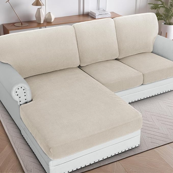 H.VERSAILTEX Backrest Cushion Covers Sectional Couch Back Cushion Covers by HVERSAILTEX