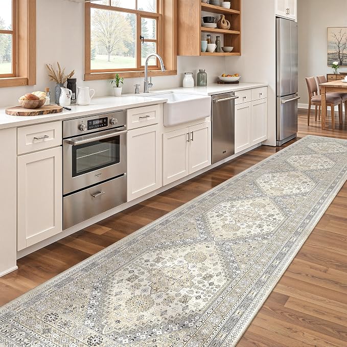 2x12 Runner Rug Non Slip, Washable Hallway Runner Rug, Laundry Room, Soft - Image 3