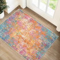 RELEANY Washable 2'x3' Abstract Area Rug by RELEANY