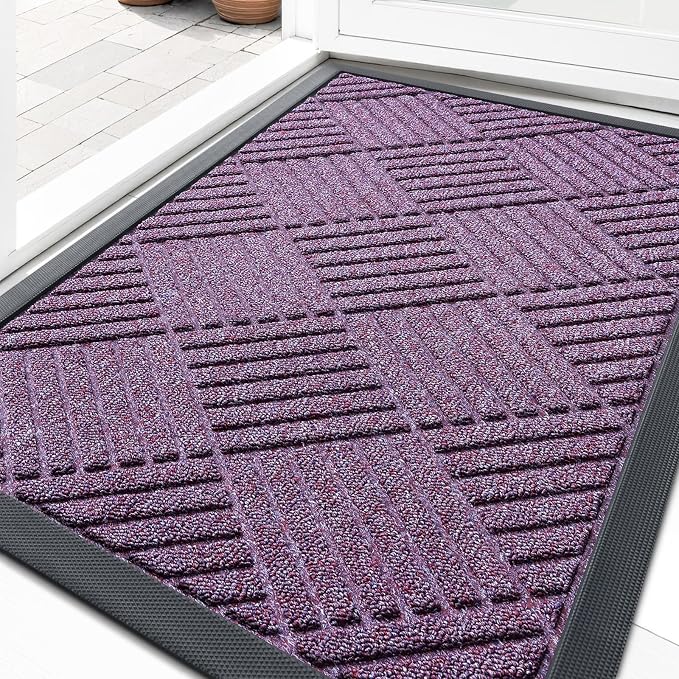 OLANLY Front Door Mat Outside Entrance 33x21, Waterproof Heavy-Duty Doormat | by OLANLY