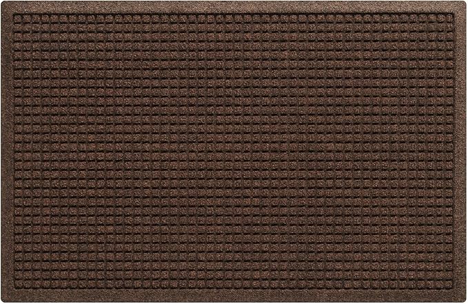 WaterHog Squares Front Door Mat Indoor Outdoor Entrance, All-Weather Mats | by WaterHog