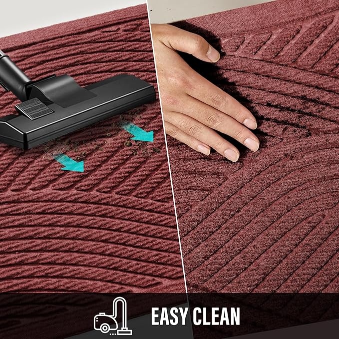 Sturdy Front Door Mat, Absorbent Muddy Dirt Resist Welcome Door Mats Outdoor - Image 7