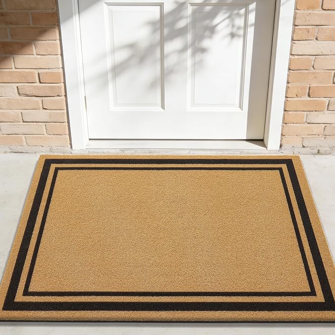 OLANLY Front Door Mat, Low Profile Doormat, Stain and Fade Resistant, - Image 2