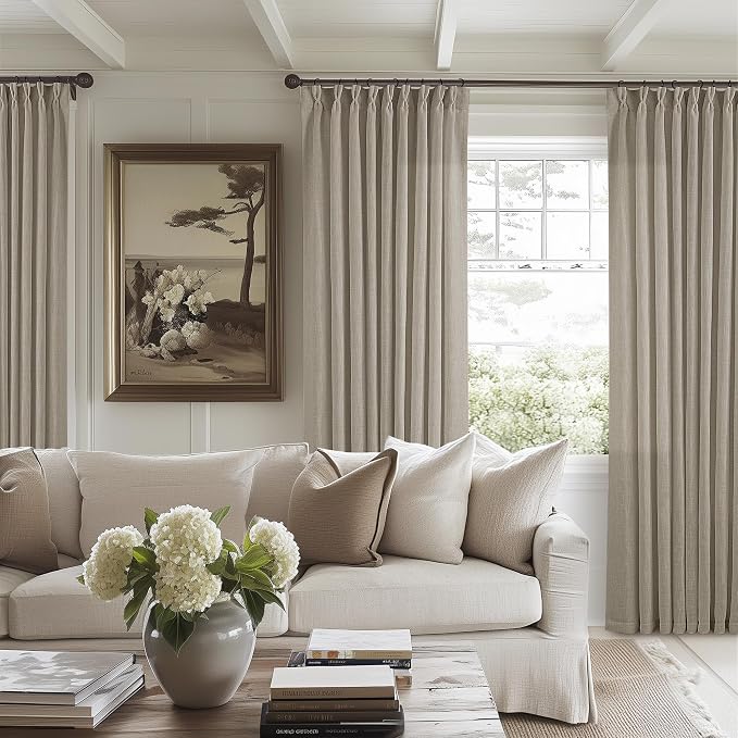 Extra Wide Curtains 90 Inches Long 60 Inch Width Burlywood Birch | Light - Image 6