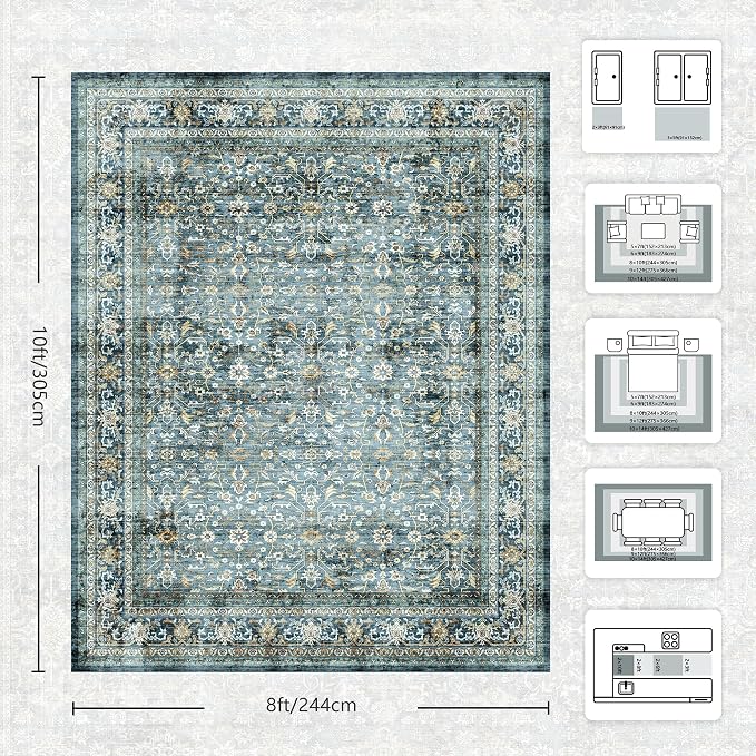 8x10 Area Rugs for Living Room - Image 2