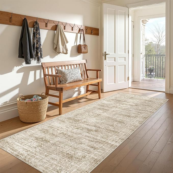 3x8 Runner Rug Non Slip, Washable Hallway Runner Rug, Nursery Room, Soft Runner - Image 3