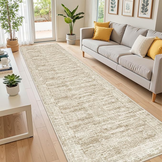 2x12 Runner Rug Non Slip, Washable Hallway Runner Rug, Laundry Room, Soft - Image 3