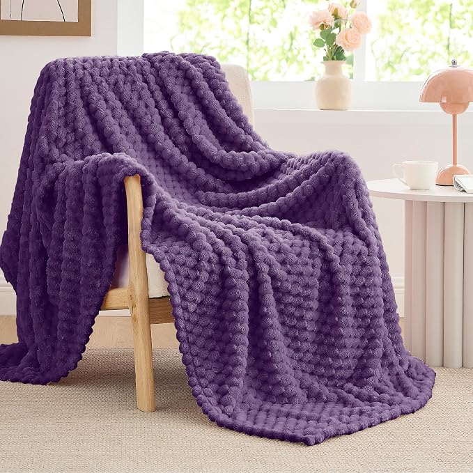 BEDELITE Purple Throw Blanket for Couch, Soft Cozy Gifts for Women, 50 * 60 | - Image 8