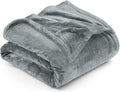 Utopia Bedding Fleece Blanket King Size Ash Grey 300GSM Luxury Fuzzy Soft Anti-Static Microfiber Bed Blanket (90x102 Inch)