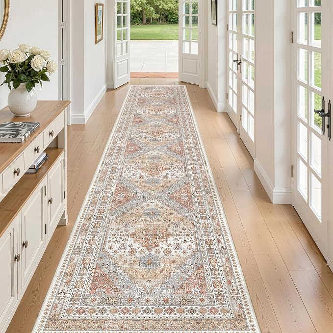 2x12 Runner Rug Non Slip, Washable Hallway Runner Rug, Laundry Room, Soft by Zesthome