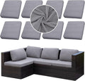 8PCS Patio Cushion Covers.Patio Furniture Couch SeatSlipcovers | Washable by SUKAIKEQA