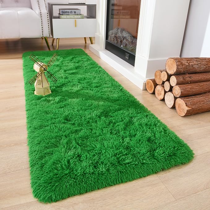 Chicrug Soft Runner Rugs for Bedroom Living Room Plush Fluffy Rug 2x6 | Shag - Image 2