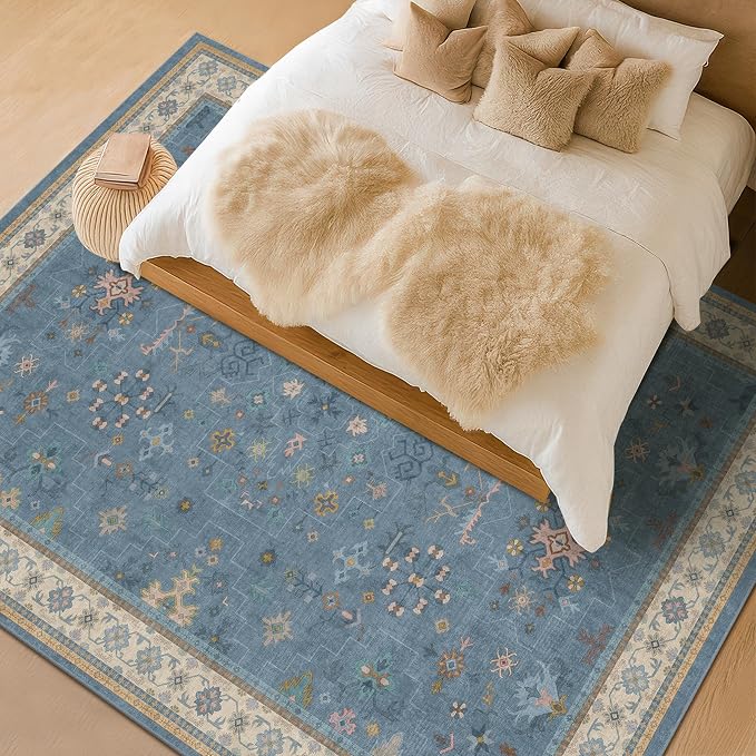 Blue Big Rugs for Living Room - Image 6