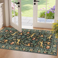 DUKINO 2x4 Rug for Entryway, Animal Washable Runner Rug for Kitchen, Low Pile by DUKINO