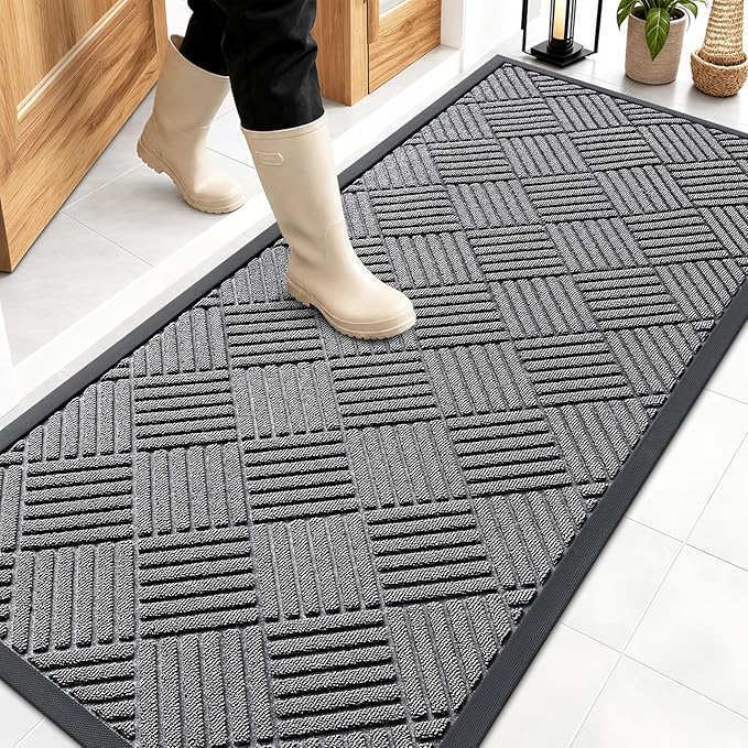 OLANLY Front Door Mat Outside Entrance 59x23, Waterproof Heavy-Duty Doormat | by OLANLY