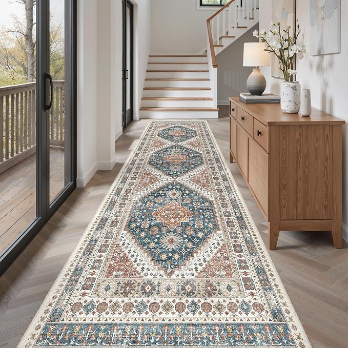 Madane Hallway Runner Rug 3x10 Washable Kitchen Runners 10ft, Low-Pile - Image 4