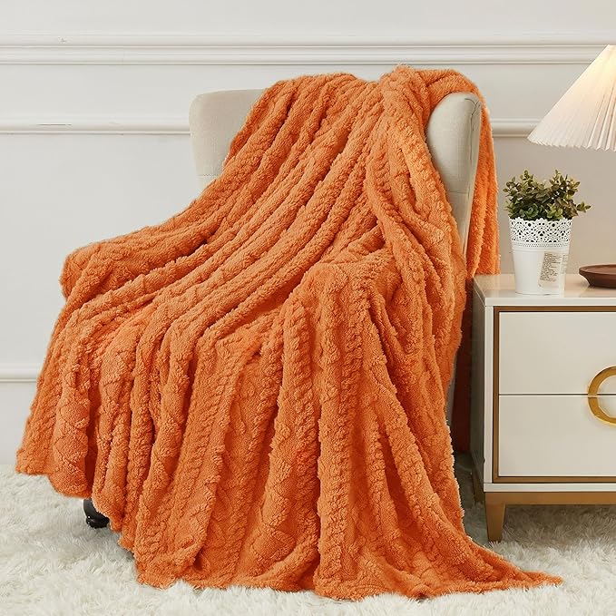 Aganear Fleece Throw Blanket for Bed Couch, Fall Boho Blanket, Warm Gift for - Image 2