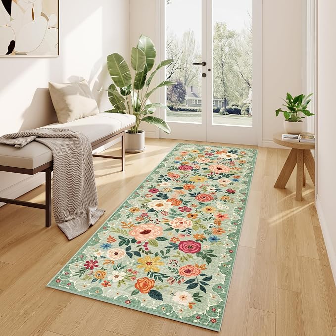 DUKINO 2.6x8 Runner Rug, Washable Runner Rug - Image 5
