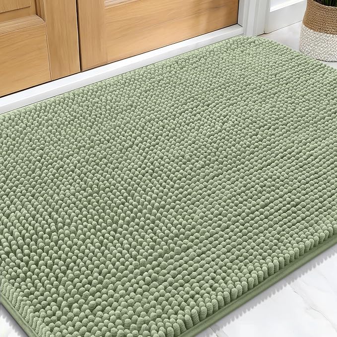 OLANLY Dog Door Mat for Muddy Paws 30x20, Super Absorbent Chenille Mud Mat | by OLANLY