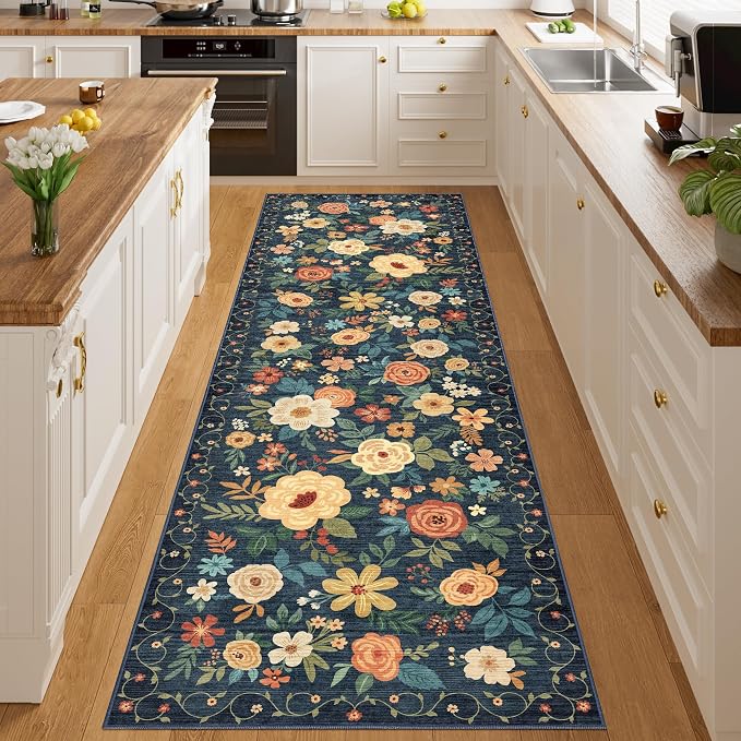 DUKINO 3x10 Runner Rug, Washable Kitchen Runner Rug Non Slip, Low Pile - Image 7