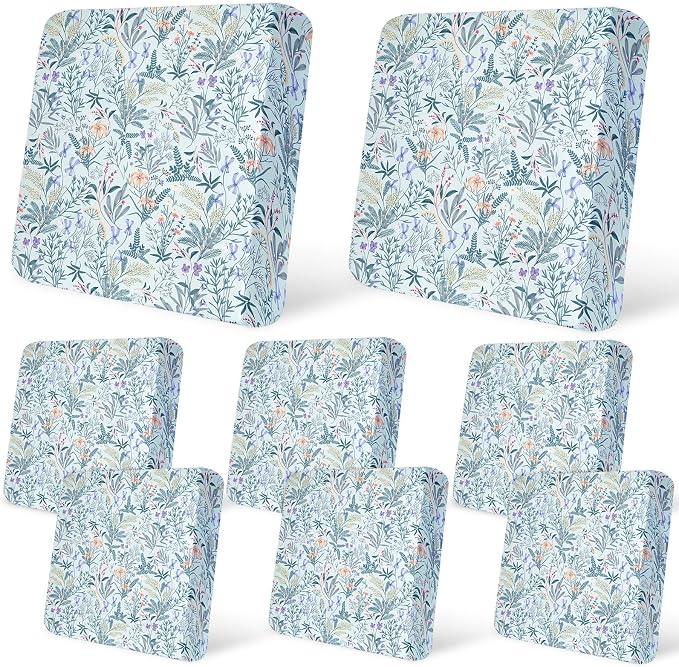 8Pcs Patio Cushion Covers Stretch Outdoor Furniture Protector Slipcovers | by pickyNproud