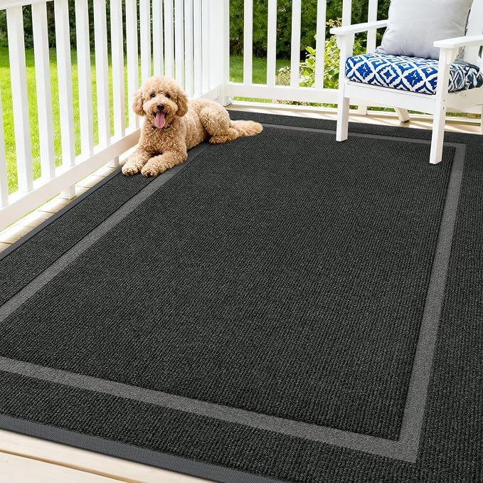 OLANLY Front Door Mat Outside 71x47, All-Season Heavy-Duty Rubber Doormat | by OLANLY