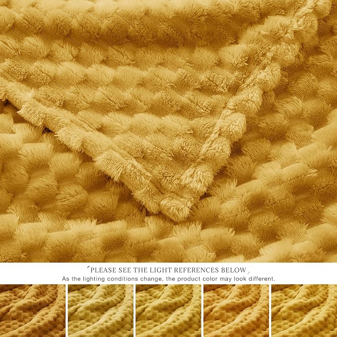 EXQ Home Gentle Soft Fleece Throw Blanket – Cozy Lightweight 3D Imitation - Image 7