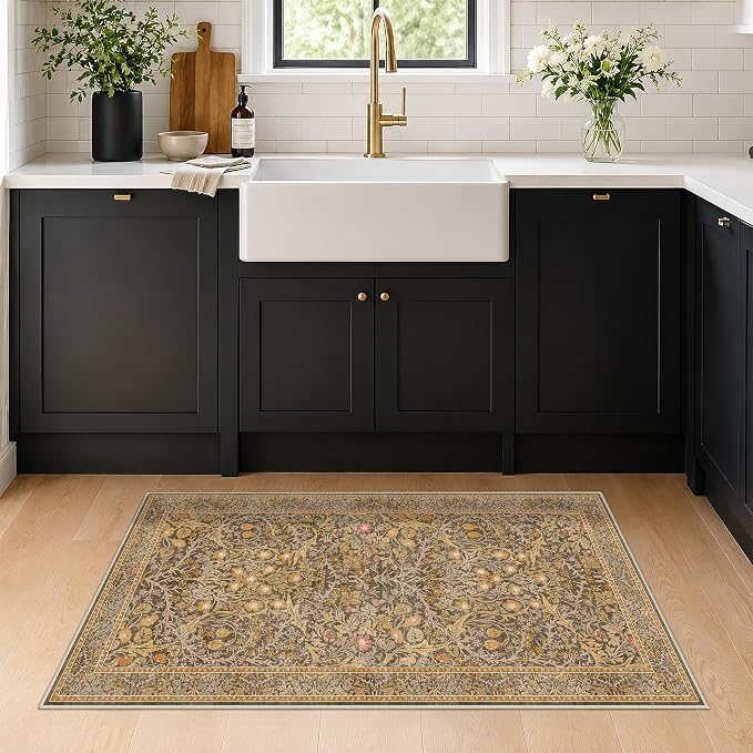 Brown Washable 2x4 Entry Rug - Image 3