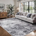 5x7 Area Rugs, Abstract Modern Ultra Soft Washable Rug, Non Slip Carpet by Yarooge