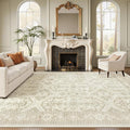 Soalmost 9x12 Area Rugs for Living Room Washable Rug Non-Slip Beige/Brown | by Soalmost