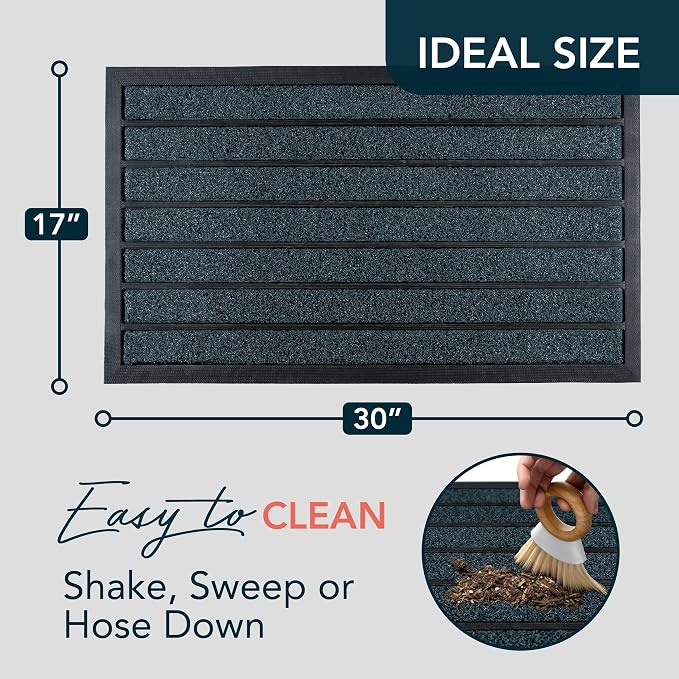 ubdyo Extra Durable Door Mat Outside Entrance | Dirt Trapping, Non-Slip Backing - Image 2