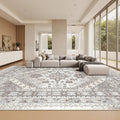 10x14 Area Rugs for Living Room, Large Washable Rug, Dining Room, Low Pile by Zesthome
