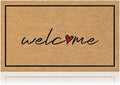 Coir Welcome Mat, 17 x 29 in | 100% Natural Coir, Anti-Shedding, Durable PVC by AmaruDoorMats