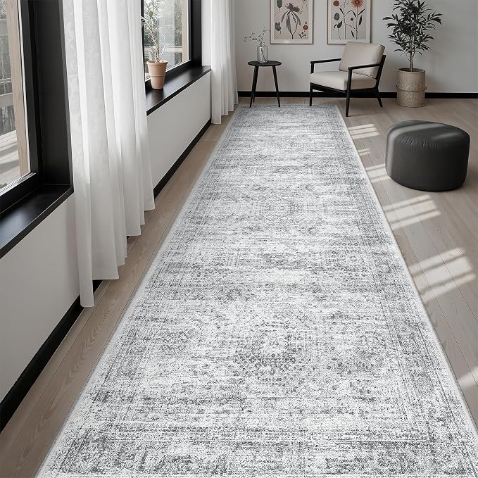 Soalmost Washable Hallway Runner Rug 3x10 Kitchen Entry Rugs Non-Slip, Foldable - Image 4